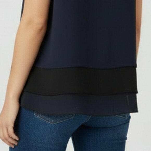 Ann Taylor Sleeveless Chiffon Tiered Top - Picture 11 of 16